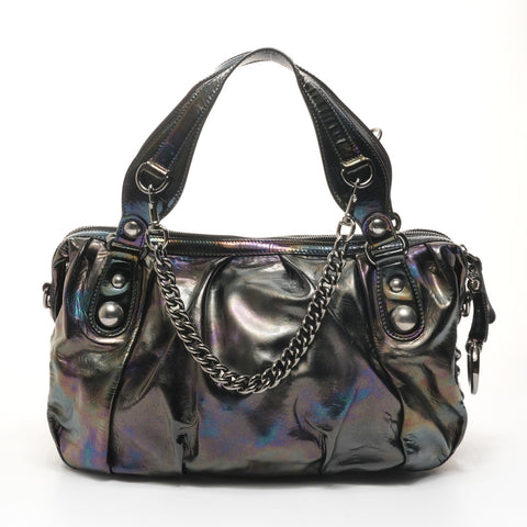 GUCCI Icon Bit Aurora Multicolor Chain Handbag black WS25367