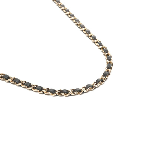 CHANEL No. 7 2002-2003 Canvas East West Chocolate Bar Shoulder Bag black WS25369