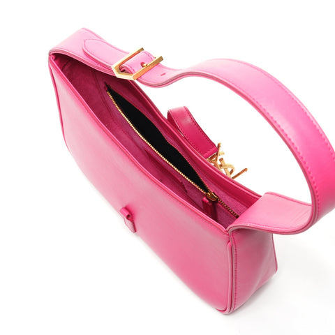 YVES SAINT LAURENT LE 5 A 7 Leather Hobo Le San Cassette Shoulder Bag pink WS25371