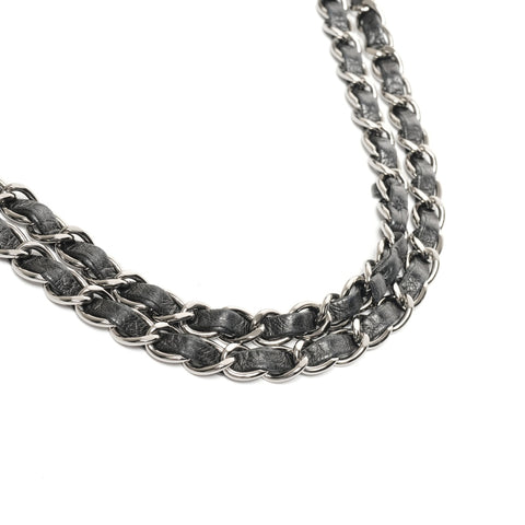 CHANEL No. 13 2009-2010 Lambskin Matelasse Accordion Flap Shoulder Bag black WS25374