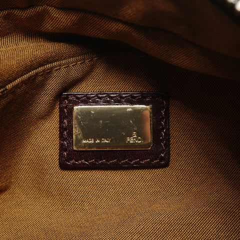 FENDI Zucca Canvas 2way Handbag Brown WS25378