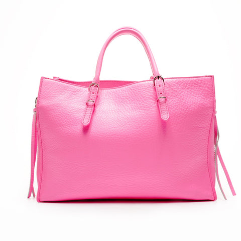 BALENCIAGA The Paper Mini Leather 2way Handbag pink WS25379