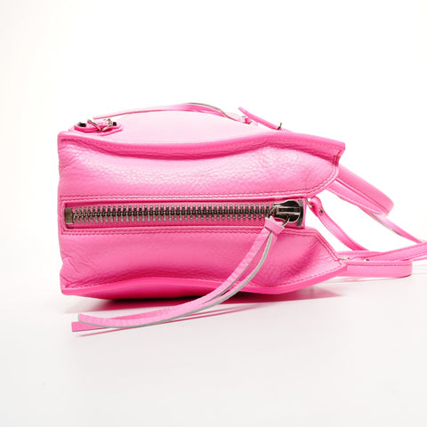 BALENCIAGA The Paper Mini Leather 2way Handbag pink WS25379