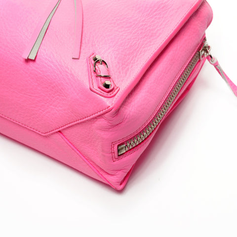 BALENCIAGA The Paper Mini Leather 2way Handbag pink WS25379