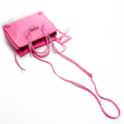 BALENCIAGA The Paper Mini Leather 2way Handbag pink WS25379
