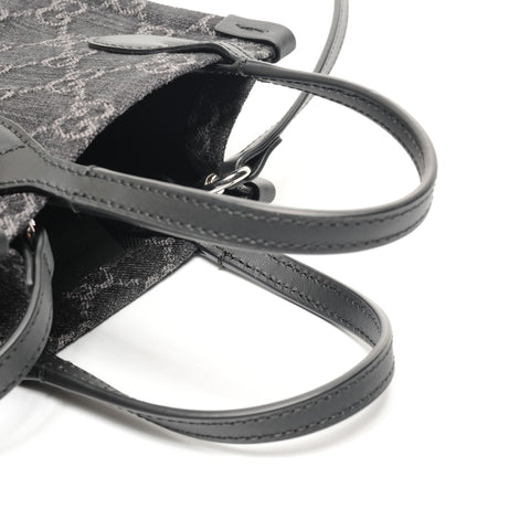 GUCCI GG Canvas Mini Tote 2-Way Shoulder Bag 773730 Handbag black WS25381