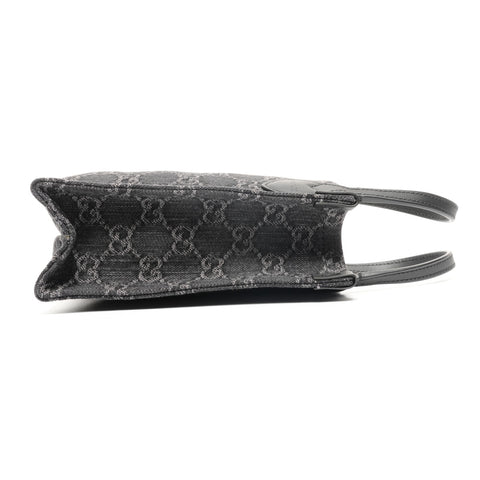 GUCCI GG Canvas Mini Tote 2-Way Shoulder Bag 773730 Handbag black WS25381