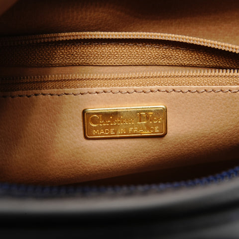 Christian Dior PVC Shoulder Bag Navy WS25382