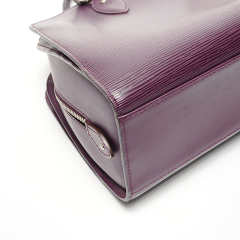 LOUIS VUITTON 2009 Epi Pont Neuf PM Handbag purple WS25383