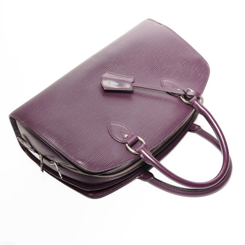 LOUIS VUITTON 2009 Epi Pont Neuf PM Handbag purple WS25383