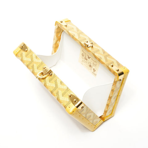 GOYARD Minitiere Trunk Shoulder Bag yellow WS25385