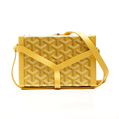 GOYARD Minitiere Trunk Shoulder Bag yellow WS25385