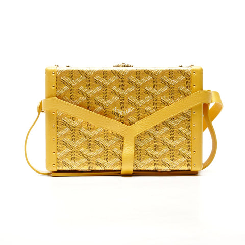 GOYARD Minitiere Trunk Shoulder Bag yellow WS25385