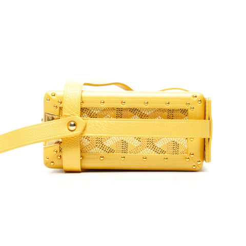 GOYARD Minitiere Trunk Shoulder Bag yellow WS25385