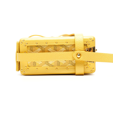 GOYARD Minitiere Trunk Shoulder Bag yellow WS25385