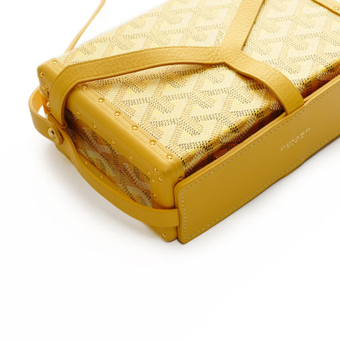 GOYARD Minitiere Trunk Shoulder Bag yellow WS25385