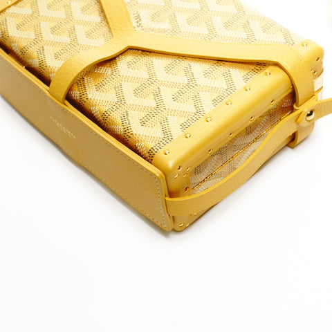 GOYARD Minitiere Trunk Shoulder Bag yellow WS25385