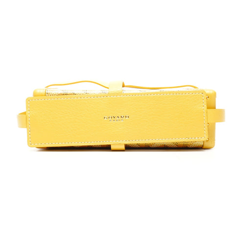 GOYARD Minitiere Trunk Shoulder Bag yellow WS25385