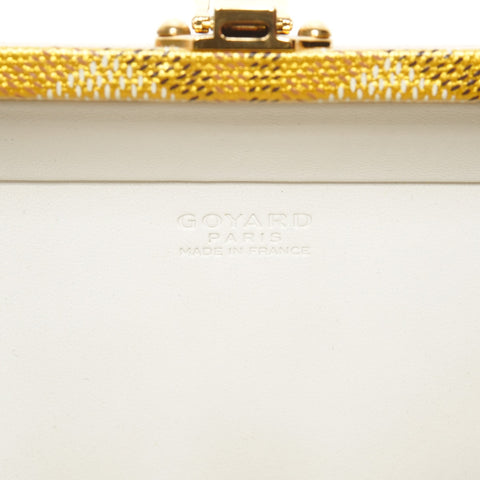 GOYARD Minitiere Trunk Shoulder Bag yellow WS25385