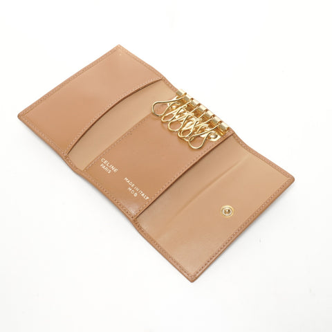 CELINE Macadam PVC Key holder  PVC beige WS25393