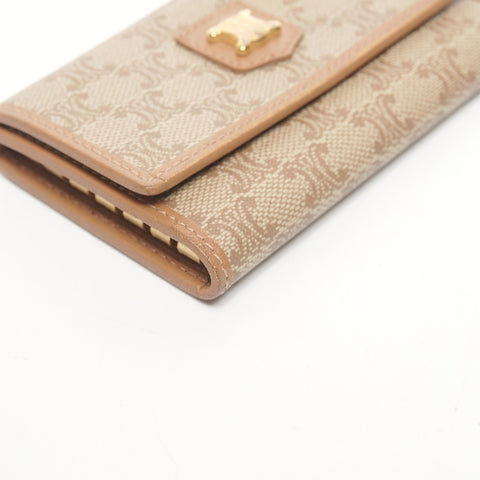 CELINE Macadam PVC Key holder  PVC beige WS25393