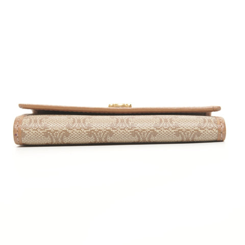 CELINE Macadam PVC Key holder  PVC beige WS25393