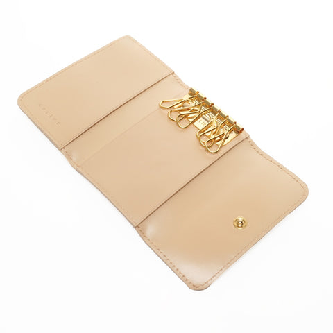 CELINE Macadam PVC Key holder  PVC beige WS25394
