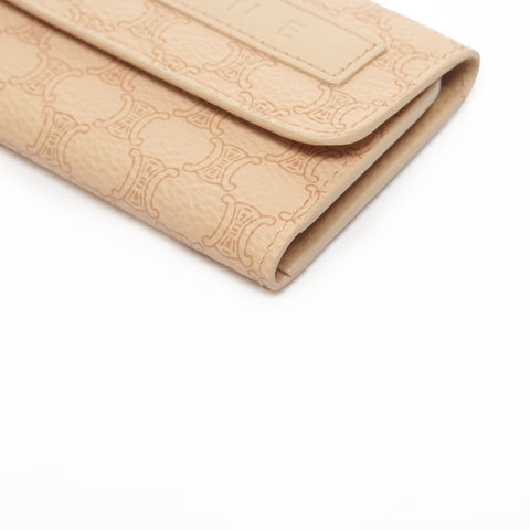 CELINE Macadam PVC Key holder  PVC beige WS25394