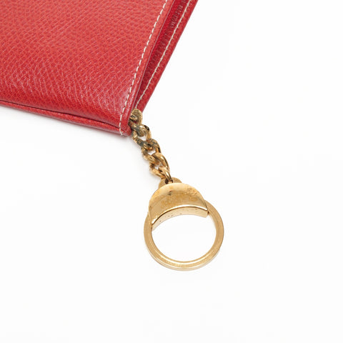 LOEWE Leather Anagram Coin case Red WS25396