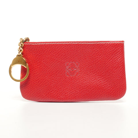 LOEWE Leather Anagram Coin case Red WS25396