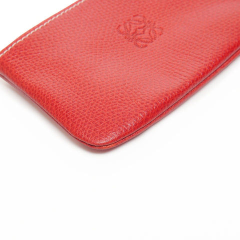 LOEWE Leather Anagram Coin case Red WS25396