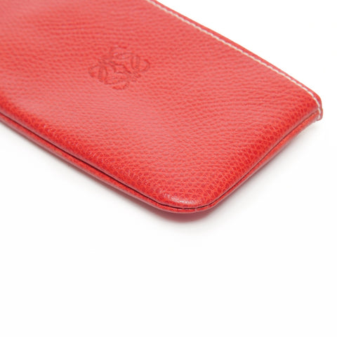 LOEWE Leather Anagram Coin case Red WS25396
