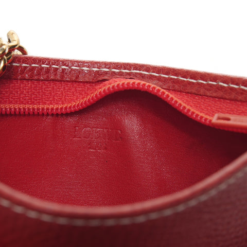 LOEWE Leather Anagram Coin case Red WS25396