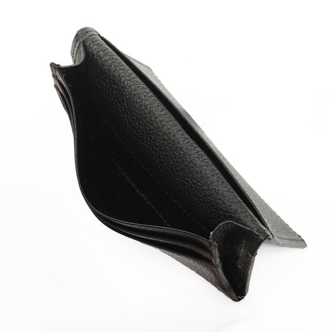 YVES SAINT LAURENT leather logo Card Case leather black WS25397