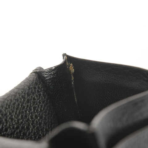 YVES SAINT LAURENT leather logo Card Case leather black WS25397