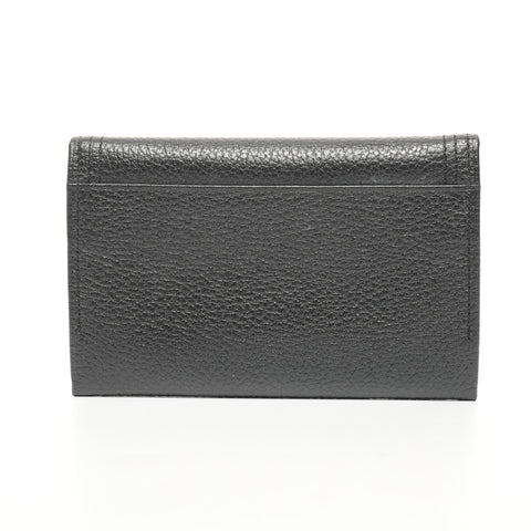 YVES SAINT LAURENT leather logo Card Case leather black WS25397
