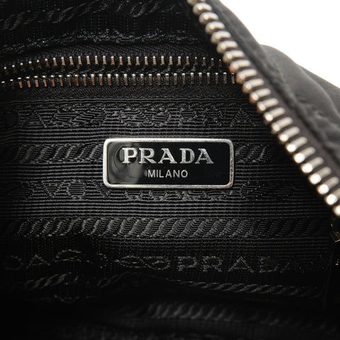 PRADA TESSUTO IMPUNTU Nylon Chain 2-way Mini Quilted Bag Shoulder Bag black WS25401