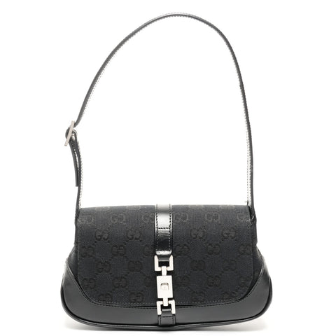 GUCCI GG Canvas Mini Jackie Shoulder Bag black WS25402