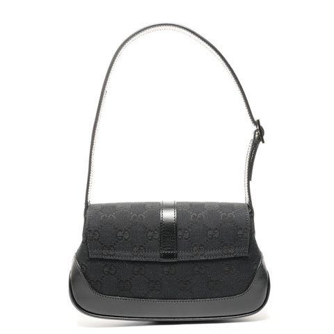 GUCCI GG Canvas Mini Jackie Shoulder Bag black WS25402