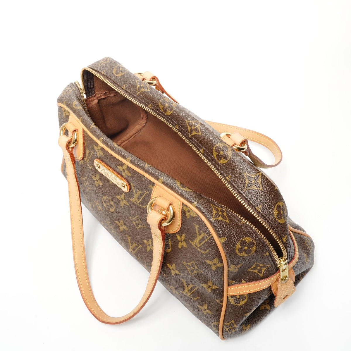 LOUIS VUITTON 2008 Monogram Montorgueil PM Shoulder Bag Brown