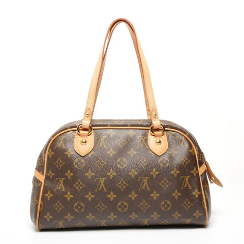 LOUIS VUITTON 2008 Monogram Montorgueil PM Shoulder Bag Brown WS25404