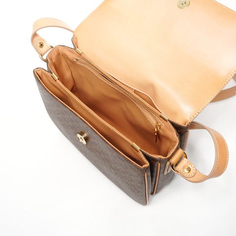 CELINE Macadam Shoulder Bag Brown WS25409