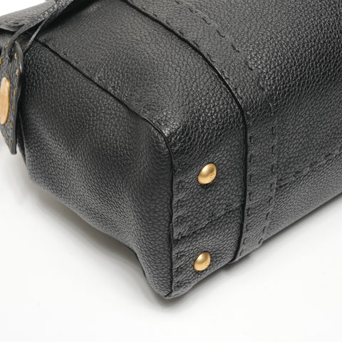 FENDI Celeria leather Handbag black WS25410