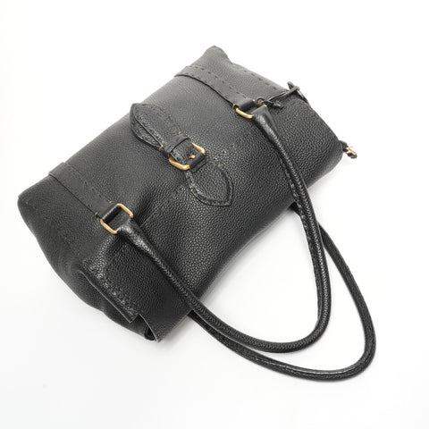 FENDI Celeria leather Handbag black WS25410
