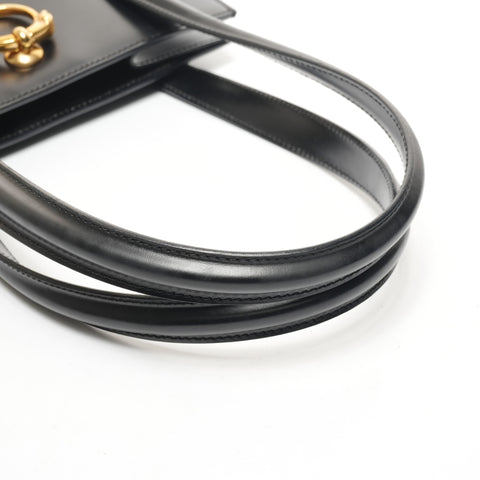 CARTIER Leather PANTHERE Tote Bag black WS25417