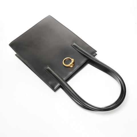 CARTIER Leather PANTHERE Tote Bag black WS25417