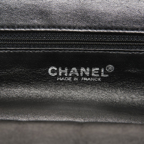 CHANEL Chocobar Leather One Belt No. 7 2002-2003 Shoulder Bag black WS25418