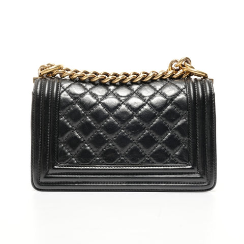 CHANEL Mini Boy Chain 17 series 2012-2013 Shoulder Bag black WS25419