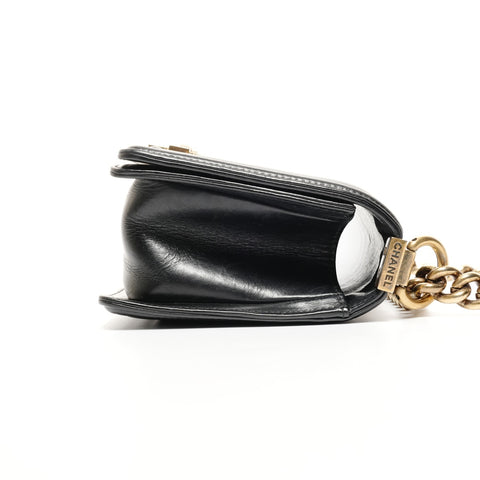 CHANEL Mini Boy Chain 17 series 2012-2013 Shoulder Bag black WS25419