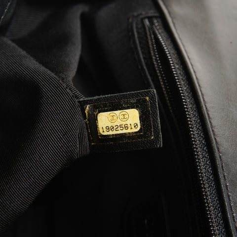 CHANEL Boy SilverMetal 19th series 2014 Shoulder Bag black WS25420